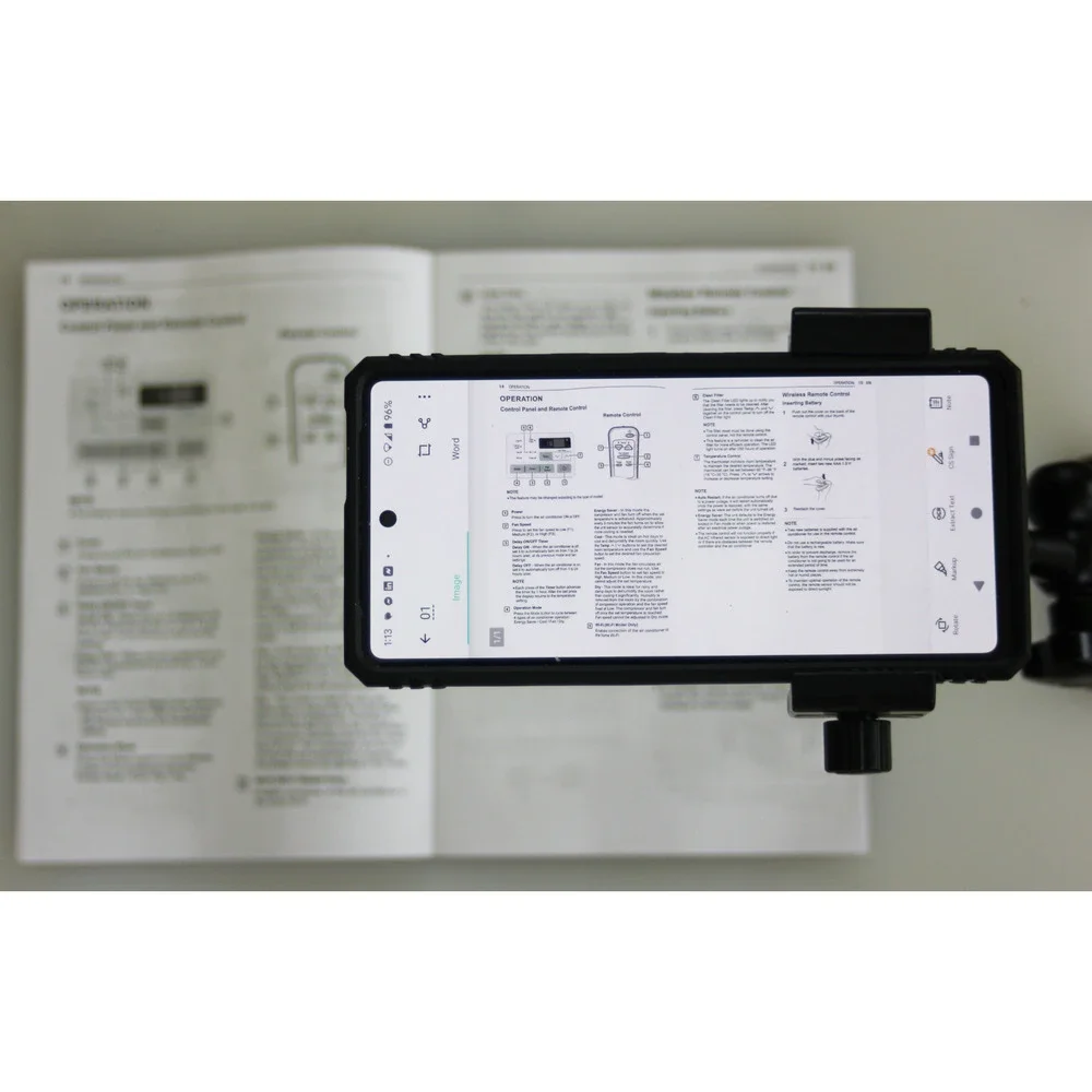 CamStand ® ScanBoard GTMMS - Desktop Scanner for Your Smartphone - Light Blue